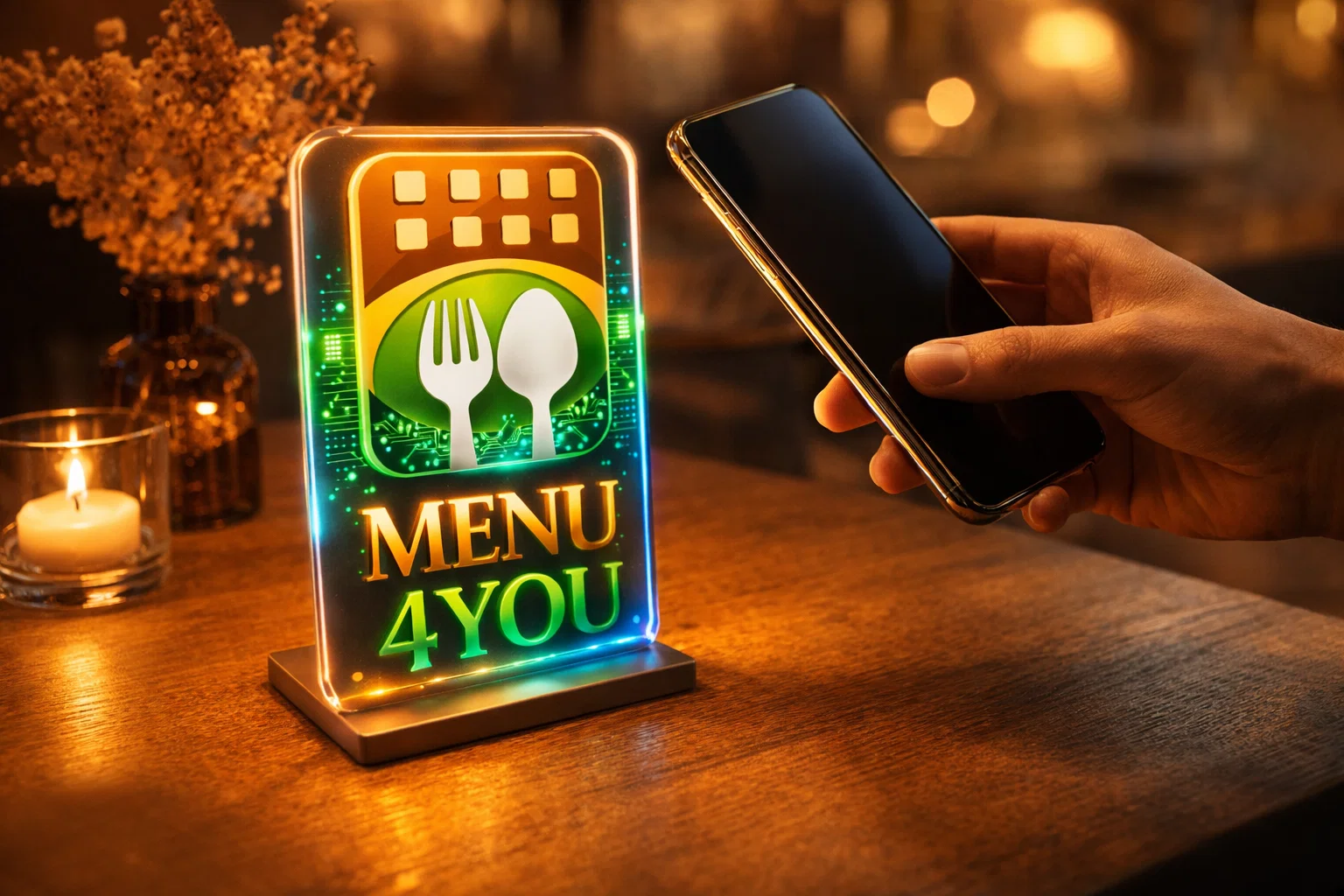 Accesso QR e NFC Menu4You